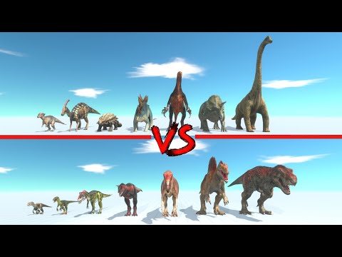 Carnivore Dinosaurs vs Herbivore Dinosaurs - Animal Revolt Battle Simulator