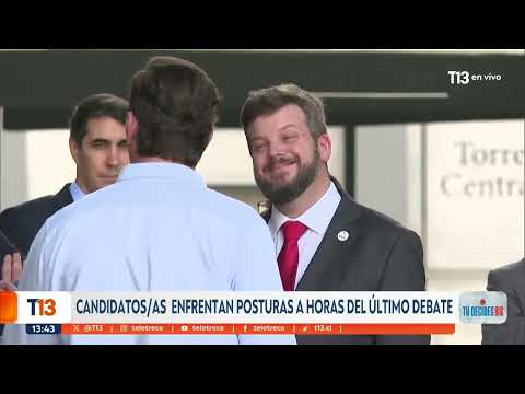 Candidatos y candidatas enfrentan posturas a horas del último debate presidencial