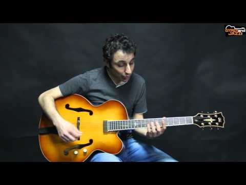 Blues licks on the new Archtop | Gypsy Jazz Guitar | Yaakov Hoter
