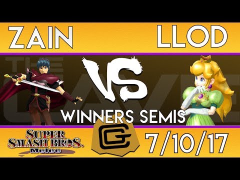 TCG Melee - Zain (Marth) vs lloD (Peach) - Winners Semis - SSBM 7/10/17