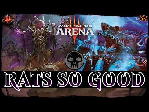 RATS WILL EAT YOU! | MTG Arena - Mono Black Rat Swarm Life Drain Combo AETHERDRIFT Standard Deck