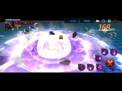 Gamora in Requiem suit skills preview | Marvel Future Fight