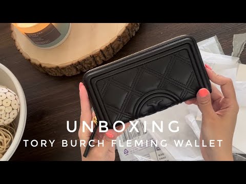 Tory Burch Fleming Wallet (Chanel Dupe) - Unboxing, First Impressions + Close Ups