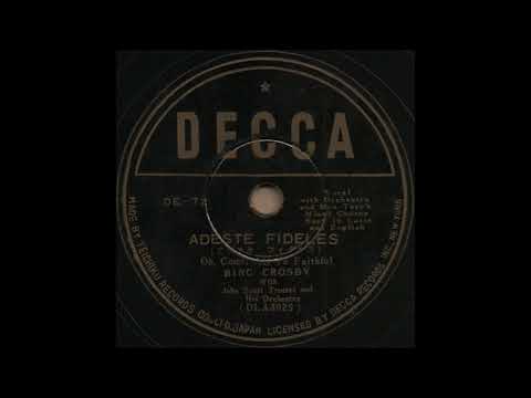 ADESTE FIDELES (アデステ フイデレス) / BING CROSBY and John Scott Trotter [DECCA/TEICHIKU DE-72]