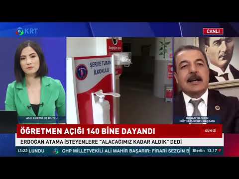 Genel Başkanımız Orhan Yıldırım, KRT TV`de, Cumhurbaşkanı Erdoğan`ın, atama bekleyen öğretmenlere yönelik sözlerini değerlendirdi. | EĞİTİM İŞ