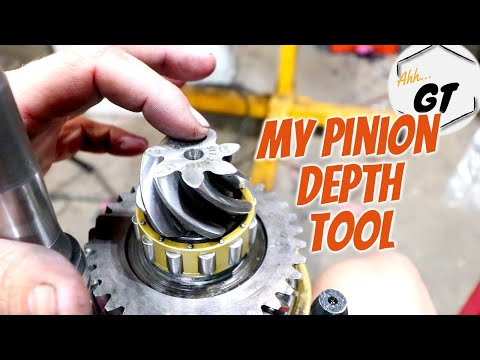How To Measure Differential Pinion Gear Depth With A Self Made Tool - PORSCHE 356