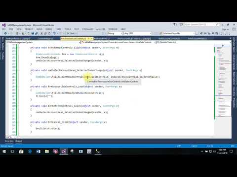 Accounting Management System Part 30 Account Sub Controls Form in C C Sharp
