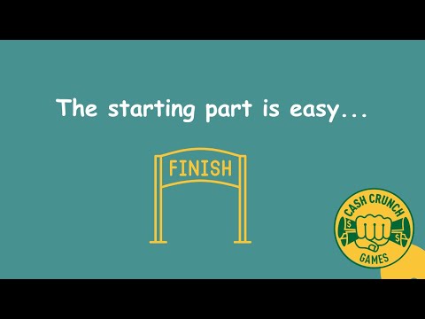 The hardest part about starting is finishing