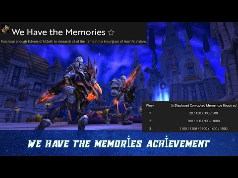 We Have the Memories | Research all Hourglass of Horrific Visions items using Echoes of N'Zoth
