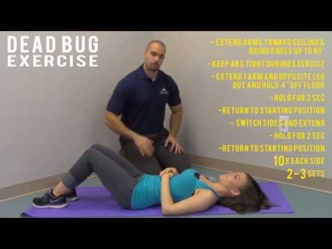 Keith Clinic - Stability Exercise #1 - The Dead Bug