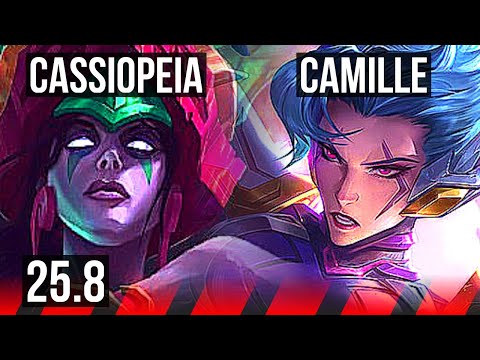 CASSIOPEIA vs CAMILLE (TOP) | EUW Diamond | 25.8