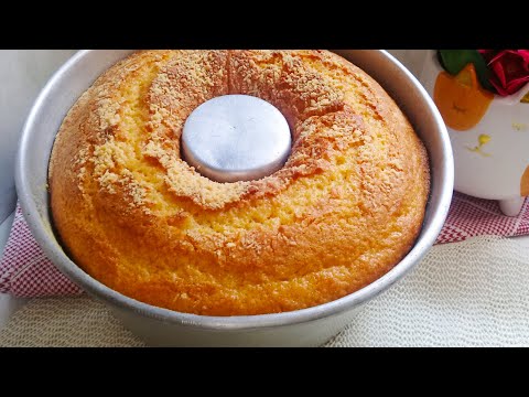 O segredo da vovó para o BOLO DE FUBÁ SEM TRIGO ficar bem fofinho e úmido! Bolo de liquidificador!