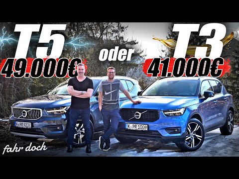 Would you rather just plug-in hybrid? VOLVO XC40 T3 vs XC40 T5 Twin Engine | Comparison | Drive
