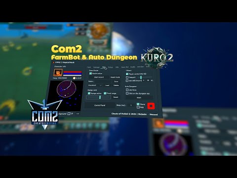 Com2 | Kuro2 & FarmBot - Auto Dungeon - LevelBot & AutoBoss - AntiBan++ #metin2 #metin2pvp