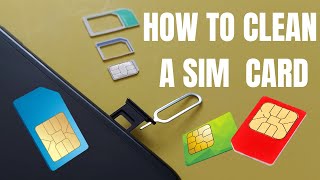 How to clean a phone Sim card