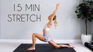 Download Lagu 15 MIN FULL BODY STRETCH u0026 COOL DOWN ROUTINE Thumbnail