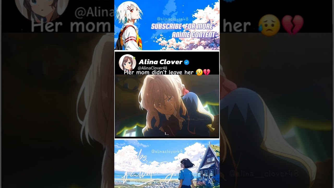 Her mom loves her 😥💔 #anime #animeedit #shorts