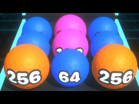 Crazy Ball 2048 Number Game - All Levels 25 To 46 Gameplay Android iOS