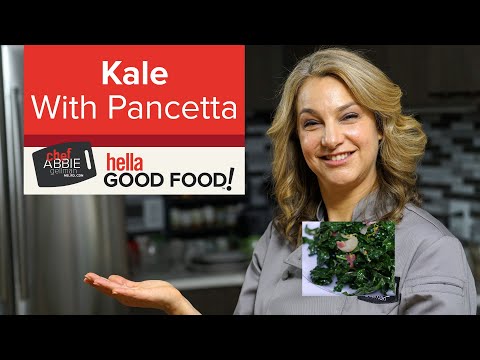 Crispy Pancetta with Kale