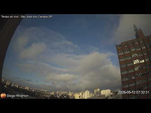 Ao vivo - Céu de São José dos Campos-SP + escuta do aeroporto (SBSJ) - 12/05/2026