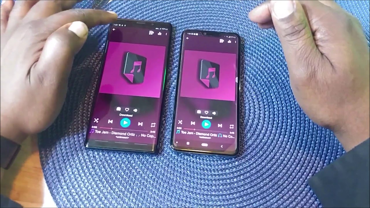 Samsung Note 9 vs LG G8 ThinQ Speakers Comparison