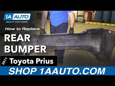 How to Remove Rear Bumper 10-15 Toyota Prius