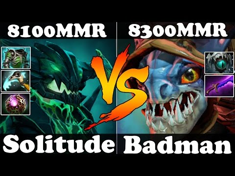 Dota 2 - Solitude 8100MMR Outworld Devourer VS Badman 8300MMR Slark - Ranked Match Gameplay