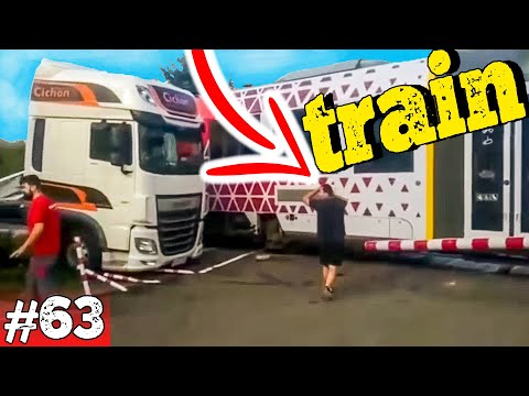 Train Crashed Into Truck | Bad drivers, Car crash compilation | Episodes #63