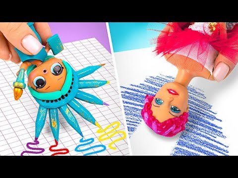 Sztuczki dla lalek || Jak przemycić zabawki do szkoły