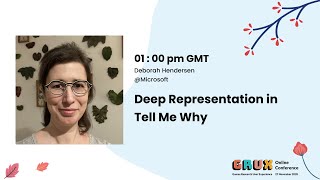 Deep Representation in Tell Me Why - Deborah Hendersen, Microsoft