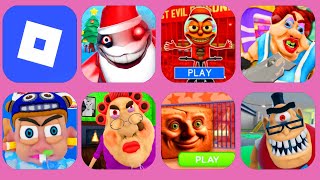 ROBLOX HALLOWEEN:ESCAPE MR YUMMY SUPERMARKET CHRISTMAS SCARY,CHICLETEIRA BICCLETEIRA PRISON MOD!