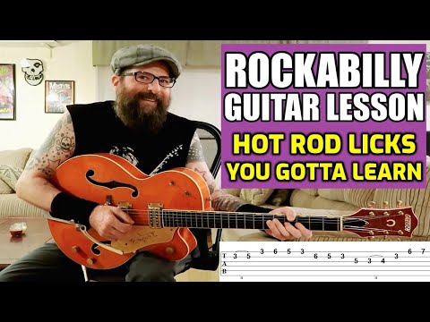Rockabilly Guitar Lesson - Licks with TABS