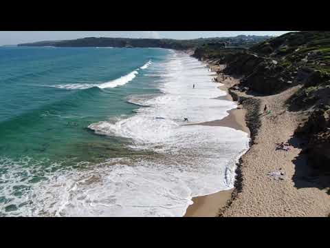 Scenic aerial footage of Jan Juc