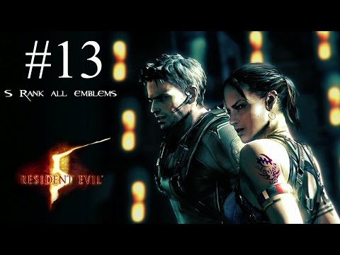 Resident Evil 5 Remastered S-Rank Walkthrough Part 13 - Chapter 5-3: Uroboros Research Facility