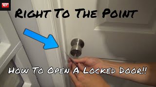 How To Open Locked Door