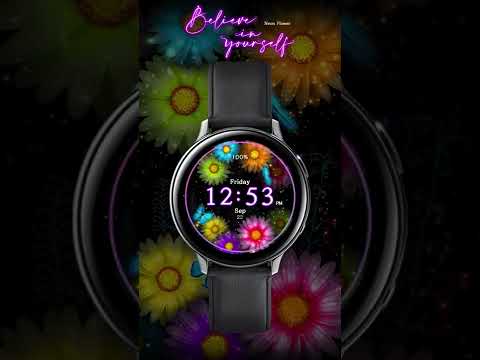 Neon Flower_Watchface Video