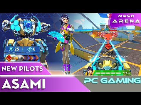 [ Mech Arena VN# 261] New Pilot Asami - Aegis with Statis Beam 12 - Aegis dùng tia điện từ 12