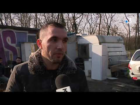 A Lille, les conditions de vie précaires des Roms du camp de la Citadelle