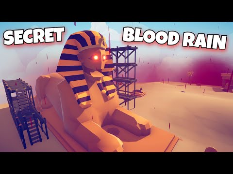 HIDDEN SECRET BLOOD RAIN IN HIDDEN UNITS MOD - Totally Accurate Battle Simulator TABS