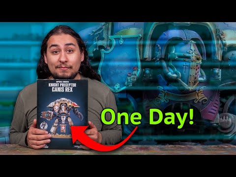 Can I COMPLETE a 40k Knight in Under 24 Hours?