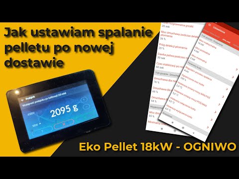 How do I set pellet combustion after a new delivery - Eko Pellet 18kW boiler - OGNIWO