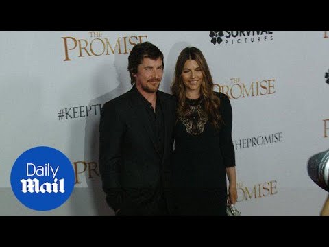 Christian Bale and wife Sibi cosy up at The Promise premiere - Daily Mail