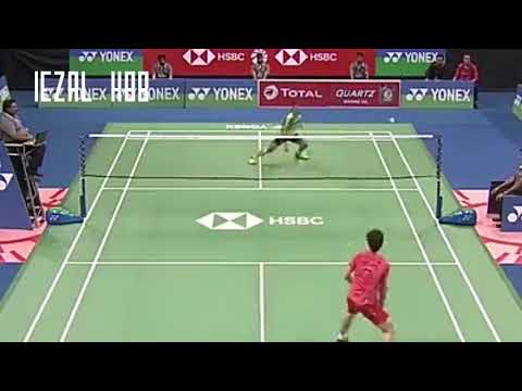 SHI YUQI VS ISKANDAR ZULKARNAIN WONDERFUL RALLY BADMINTON