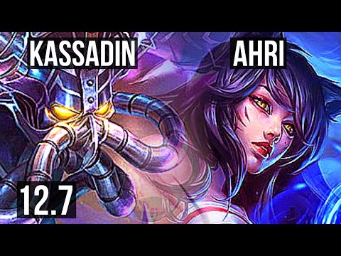 KASSADIN vs AHRI (MID) | 13/0/2, Legendary, 500+ games | EUW Master | 12.7