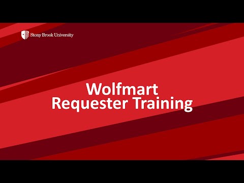 Requester Training,  
