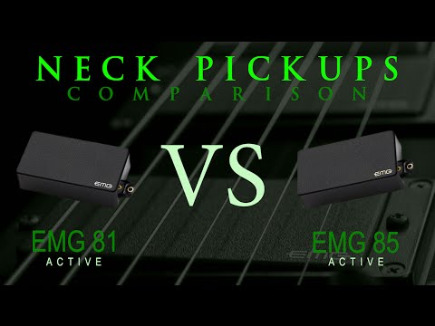 EMG 81 vs EMG 85 - Active NECK Pickup Guitar Tone Comparison / Review