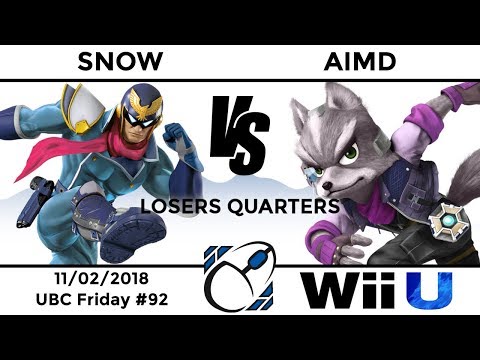 UBC Friday #92: LR6 - Snow (Captain Falcon, Ganondorf, Fox, Link) vs AIMD (Fox)
