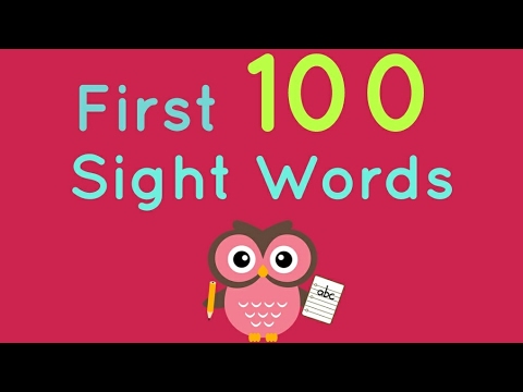 First 100 Sight Words | Kindergarten & 1st Grade | Fry & Dolch Words | Learn to Read