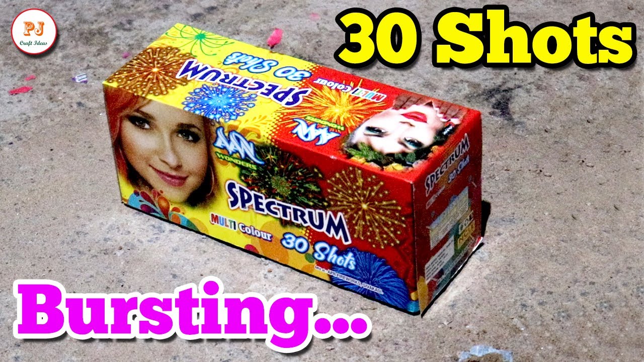 30 Shots Bursting | Skyshots Testing | Sky Shot Bursting | Diwali Crackers | PJ Craft