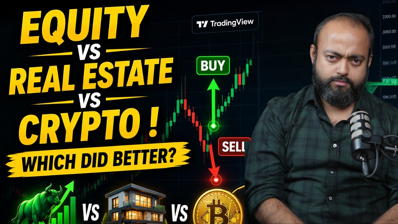 Crypto vs Stocks vs Real Estate: 1 Lakh Invest Kiya Hota Toh?